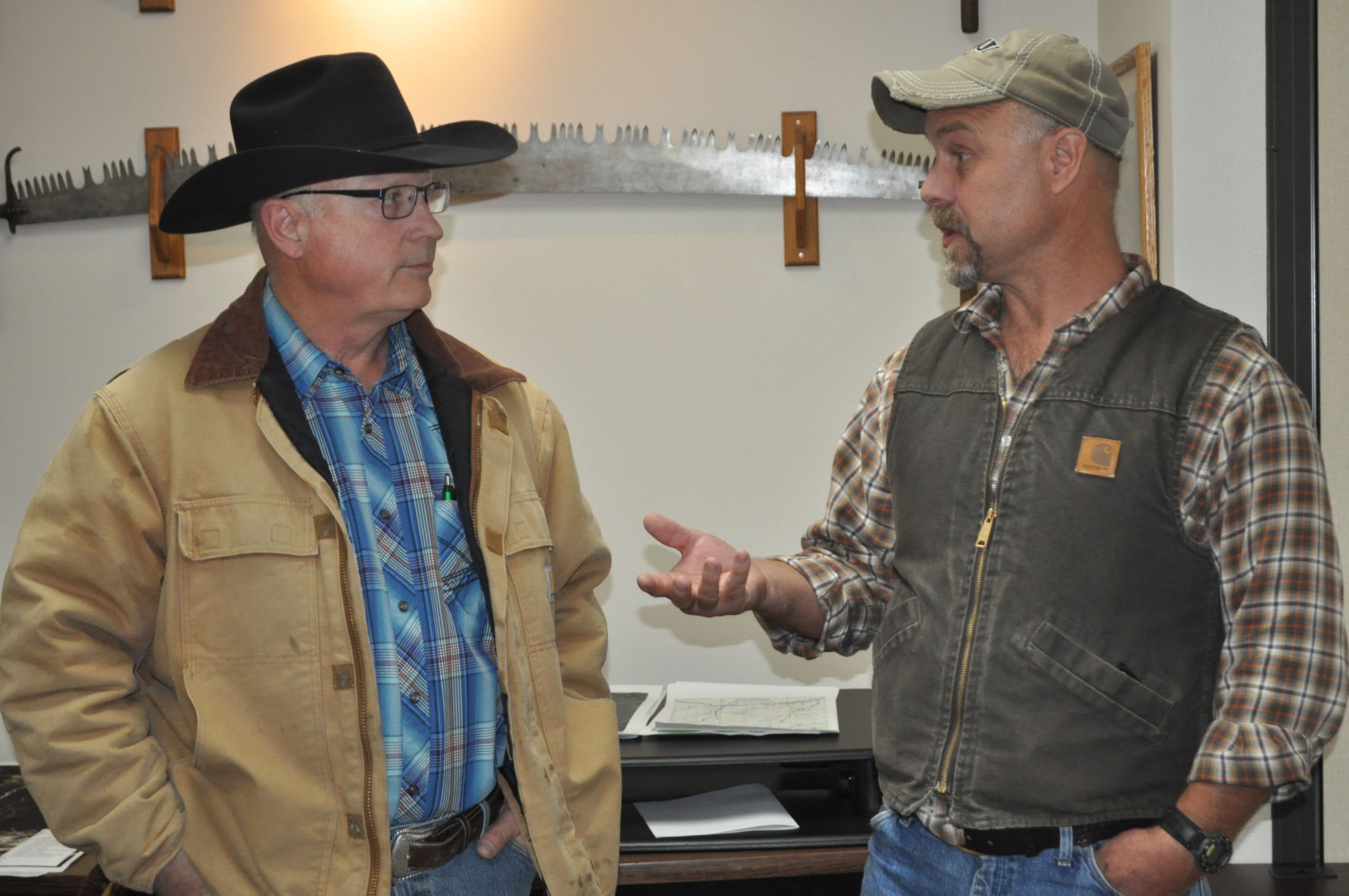 Sen. Carl Crabtree and Scott Godfrey